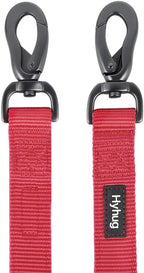 Short Dog Leash 18", Heavy Duty Nylon with Padded Handle